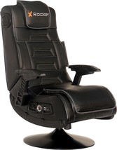 X Rocker Pro Leather Lounging Video Gaming Pedestal Chair With, And Tilt - £259.75 GBP