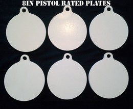 8in Metal Gong Targets-Steel Shooting Targets-Metal Pistol Targets-6pcs - £85.12 GBP