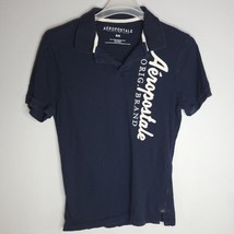 Aeropostale Mens Polo Shirt Medium Navy Blue Polo Shirt - £10.96 GBP