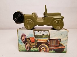 Vintage Avon Empty Army Jeep Spicy After Shave Decanter 4 OZ V1 - £6.17 GBP
