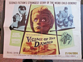 George Sanders : (Village Of The Damned) ORIG.1960 Half Sheet Movie Poster - $247.50