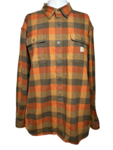 Carhartt Men’s XL Loose Fit Heavyweight Flannel Shirt Work Wear Outdoors - AC - £26.85 GBP