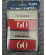 Panasonic Microcassette 60 Minute 2 Pack Sealed RT-602MC - £11.60 GBP