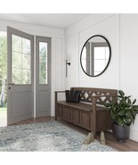 Farmhouse Brown Solid Wood Entryway Storage Bench &amp; Organizer - $7,570.89 MXN
