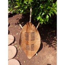 Brown Zulu Traditional Cultural Shield, African Warrior Hat, african war... - £122.08 GBP