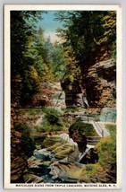 Watkins Glen NY Matchless Scene From Triple Cascades Postcard M30 - £3.95 GBP