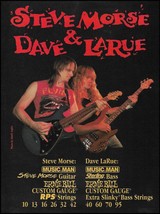Dixie Dregs Steve Morse Dave LaRue 1994 Ernie Ball Music Man guitar &amp; strings ad - £3.36 GBP