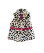 Petite Bears 12 month girls Dalmatian print fuzzy vest, black, white - $7.00