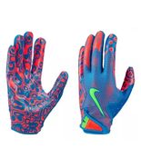 Nike Adult Vapor Jet 8.0 Energy Football Gloves -Blue/Orange!!(Large) - $37.99