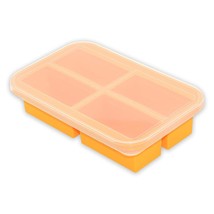 1-Cup Extra Large Silicone Freezing Tray With Lid,Soup Cube Tray,Silicon... - $28.99