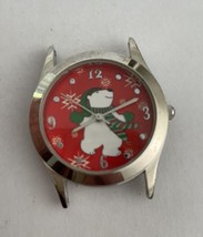 Polar Bear Wearing Mittens And A Hat Christmas Watch No Band - £15.73 GBP