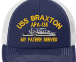 USS BRAXTON APA-138  EMBROIDERED CAP HAT.  US NAVY. NEW.  SHIP HAT - $26.95