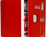 Coca Cola Mini Fridge Coke Fridge 6 Can Portable Fridge Home Dorm Car Fr... - £46.97 GBP