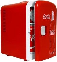 Coca Cola Mini Fridge Coke Fridge 6 Can Portable Fridge Home Dorm Car Fr... - $59.95