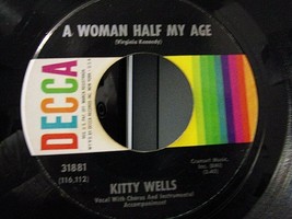 Kitty Wells-A Woman Half My Age / When Your Little High Horse Runs-1966-45rpm-EX - £6.31 GBP
