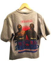 Original 1996 Mike Tyson vs Holyfield Official MGM Grand Sz L Gray Cropped - £151.11 GBP