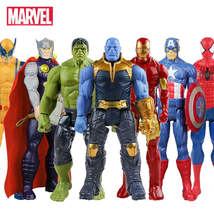 30cm Marvel Super Heroes Avengers Endgame Thanos Hulk Captain America Thor Wolve - £12.78 GBP+