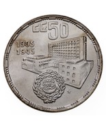 1415-1995 Egypt 5 Pounds Silver Coin in BU, 50 Years Arab League KM 765 - $917.30 MXN