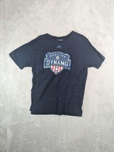 Adidas MLS Houston Dynamo Men Size Large Blue T-Shirt With American Flag Logo - $11.98