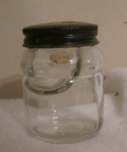 Sheaffer&#39;s Skrip Glass Ink Jar Bottle  with Lid Pat&#39;d 1759866 + Crescent... - $18.85