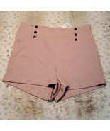 Haute Monde Pink Blush High Rise Pull On Shorts Size M Waist 28.5 Inches... - £20.66 GBP