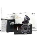 Canon PowerShot ELPH 350 HS Digital Camera Black  20.2MP 12x Zoom WiFi IOB - $484.00