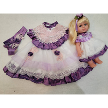 Doll Outfit Purple Fancy Me &  Mini Doll Matching Fits American Girl & 18" Dolls - £17.78 GBP