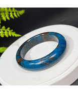 Ultra Rare American Chrysocolla Bangle 58MM Oil Painting Style Crystalli... - $323.99