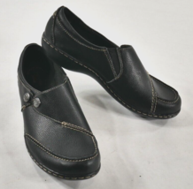 Clarks Ashland Lane Leather Slip-On Flats Black Women&#39;s Size US 10 EU 41... - £39.90 GBP