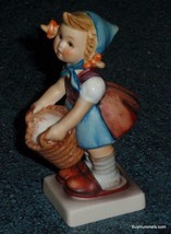 &quot;Little Helper&quot; Goebel Hummel Figurine #73 TMK6 Little Girl With Laundry Basket - £64.84 GBP