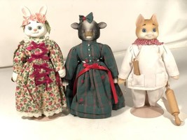 Lotto 3 Goebel Vintage Dolly Dingles Karen Kennedy Porcellana Maiale Bunny Mucca - £45.94 GBP