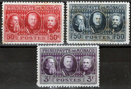 ZAYIX - 1928 Monaco 100-102 MH gum toned Int&#39;l Philatelic Exposition 11322S72 - £5.39 GBP