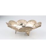 Antique Persian Silver Repousse Bowl w/ Birds &amp; Flowers (185g) 0.900 Silver - $11,822.66 MXN