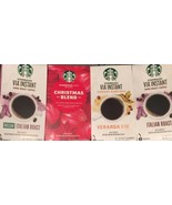 (44 packets) Starbucks Via Instant Coffee - Christmas / Blonde / Italian... - $41.89