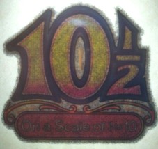 10 1/2 On A Scale Of 10 Screamin Gleamin Glitter Iron-On Decal Donruss Retro 70s - £8.52 GBP