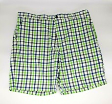Chaps Golf Shorts Mens 38&quot; Waist Casual Walking Sport Striped Green Blue... - $13.30