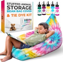 Stuffed Animal Storage - Tie Dye Stuffed Animal Bean Bag Storage Kit, Extra - $42.93