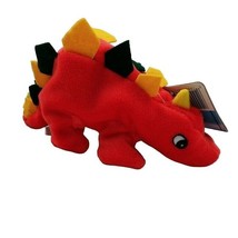 Dino Pebble Pets Red Dinosaur Bean Bag Plush 8&quot; 1996 Item 8423 NWT - £4.78 GBP