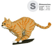 Orange Tabby Cats Sculptures (JEKCA Lego Brick) DIY Kit - £74.16 GBP