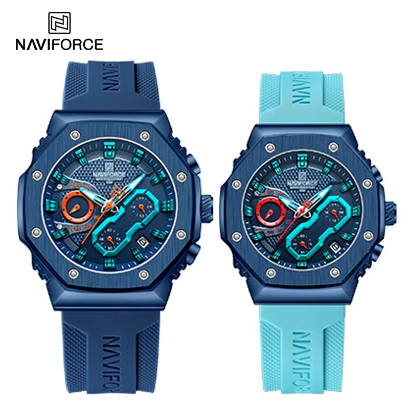 Fashion Couple Watches Casual Original Sport Silicone Strap Wristwatch f... - $73.42