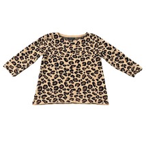 Tahari Animal Print Viscose Blend 3/4 Sleeve Top Woman&#39;s M - $16.83