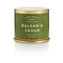 Illume Seasonal Balsam & Cedar Demi Tin Candle 3OZ - £13.18 GBP