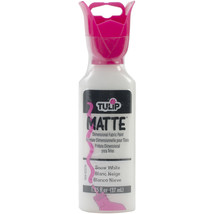 Tulip Dimensional Fabric Paint 1.25oz Matte  Snow Cap White - £9.24 GBP