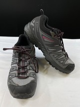 Salomon Womens gray and pink hiking Shoes Size 8 SKU 7300 - $47.18