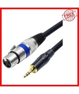 Professional 10ft Unbalanced XLR to 3.5mm Stereo Cable for Crystal Clear... - $495.41 MXN