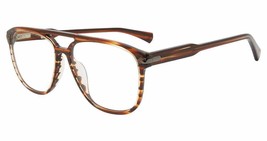 John Varvatos VJV424 Eyeglasses Eye Glasses 0BRO BROWN-HORN Authentic New 56mm M - £170.34 GBP