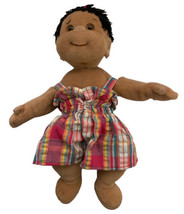 Ty Beanie Kids Dark Skin Plaid Dress Cutie No Paper Tag - £5.76 GBP