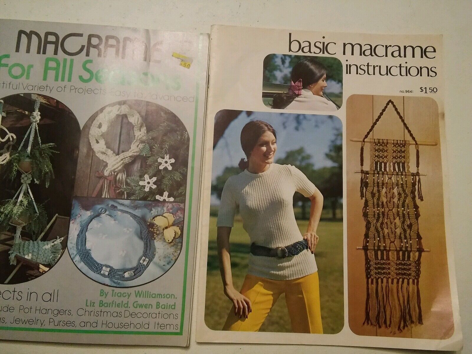 000 3 Vintage Macrame Project Magazines Guides Patterns - Crocheting ...