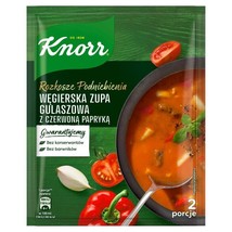 KNORR Hungarian goulasch Gulaszowa soup onion 3ct. Made in Poland FREE SHIP - $13.85