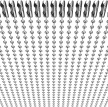50 Pack Dog Tag Chain Ball Chain Necklace Bulk Beaded Necklace Chains for  - $442.88 MXN